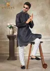 Outluk Vol 141 Silk Digital Printed Kurta And Pajama Mens Wear Manufacturers 141001 To 141008